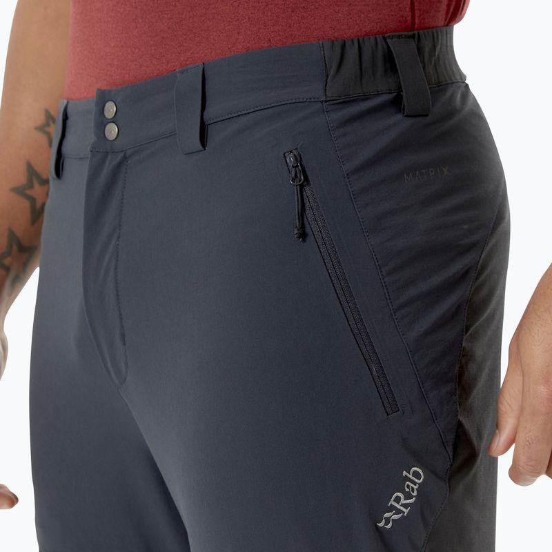 Pantaloni Rab Torque Mountain pentru bărbați  de culoare gri-negru 3