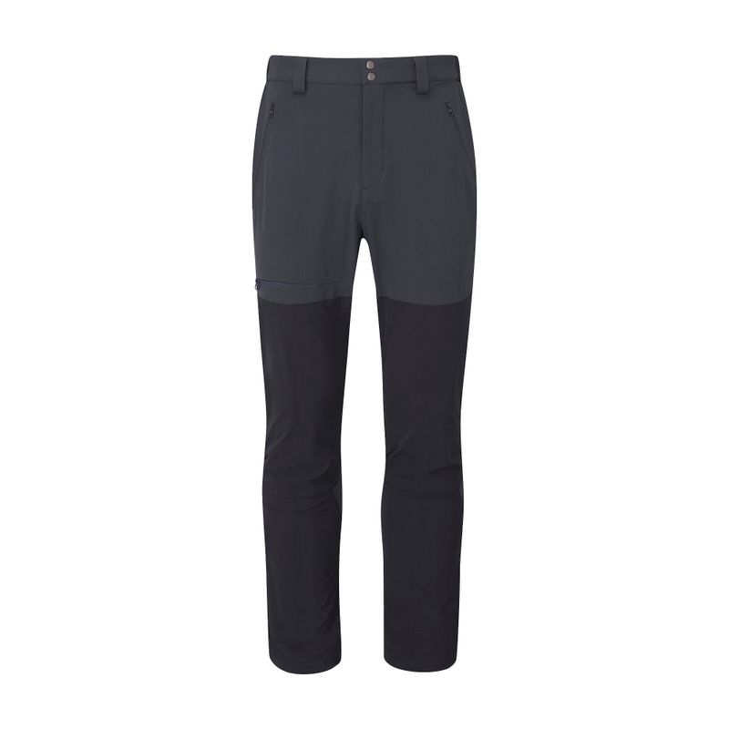 Pantaloni Rab Torque Mountain pentru bărbați  de culoare gri-negru 11