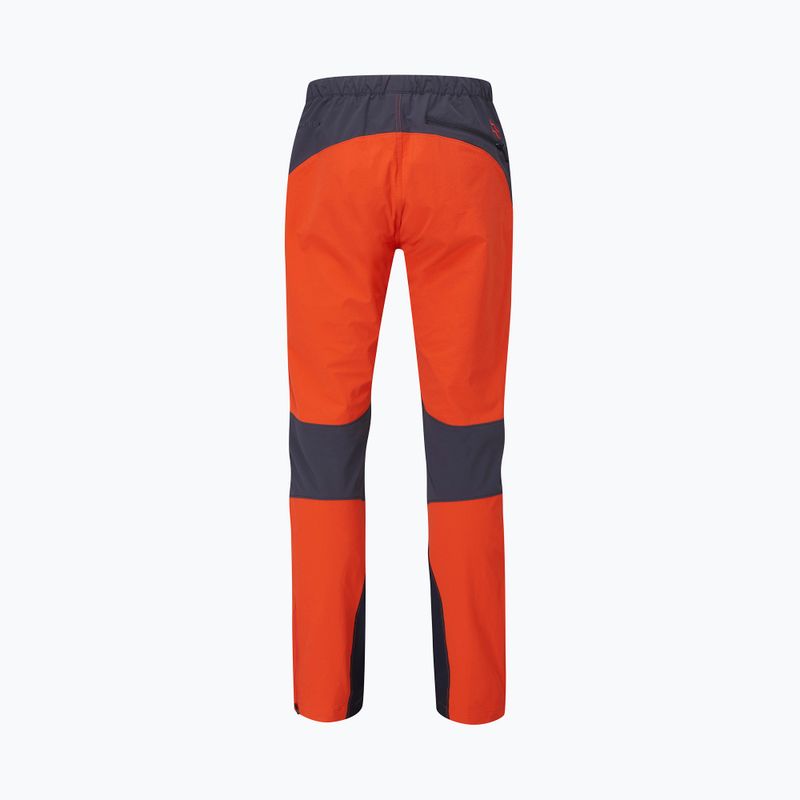 Pantaloni de trekking pentru bărbați Rab Torque portocaliu/negru QFU-69 4