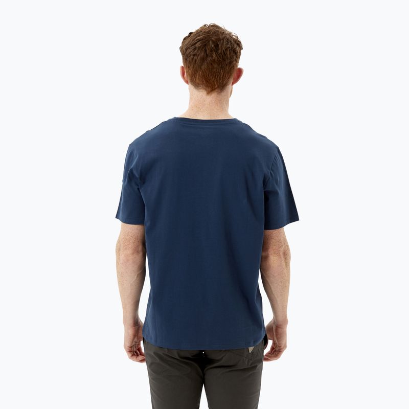Tricou de trekking Rab Stance Logo SS pentru bărbați  albastru marin QCB-08-DI-S 2