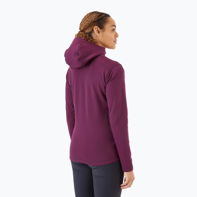 Hanorac cu glugă fleece pentru femei Rab Geon Hoody mov QFE-94-EGG 2
