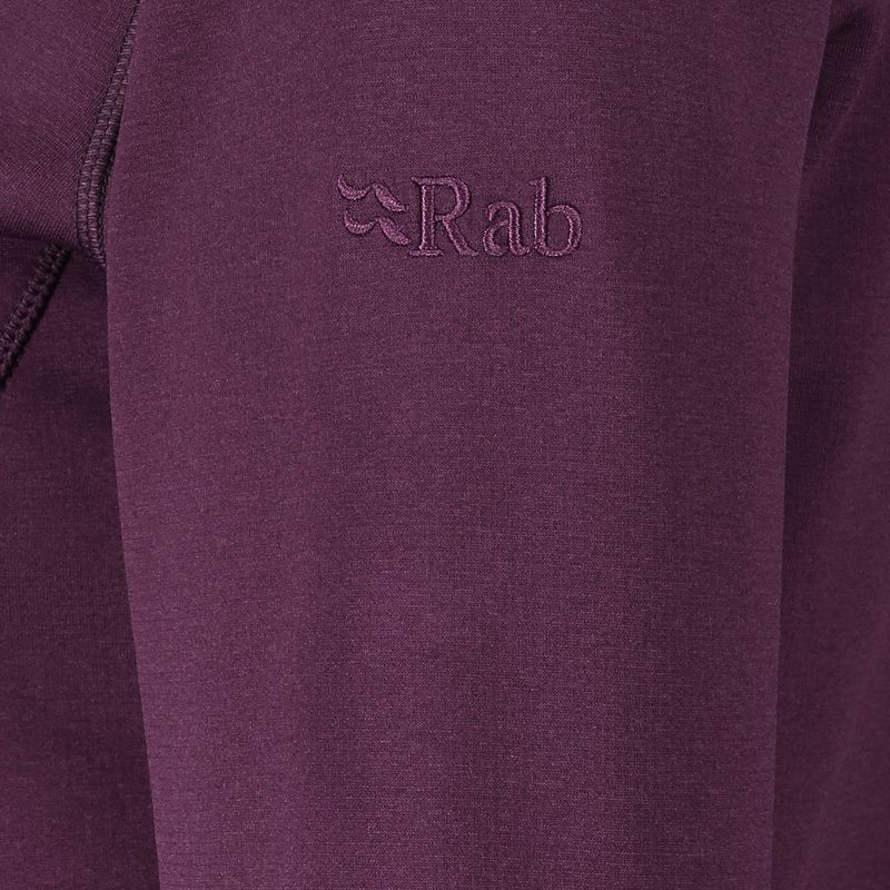 Hanorac cu glugă fleece pentru femei Rab Geon Hoody mov QFE-94-EGG 6
