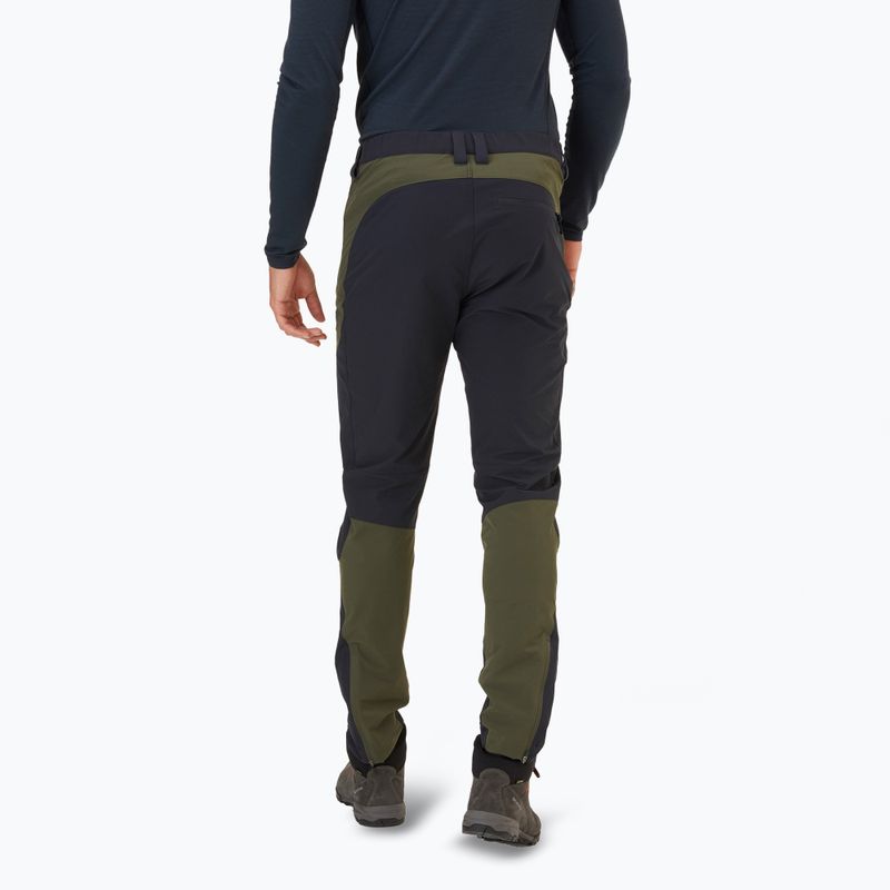 Pantaloni softshell pentru bărbați Rab Torque Mountain army/ beluga 3