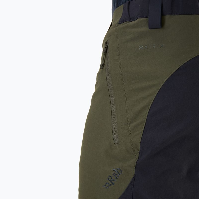 Pantaloni softshell pentru bărbați Rab Torque Mountain army/ beluga 9