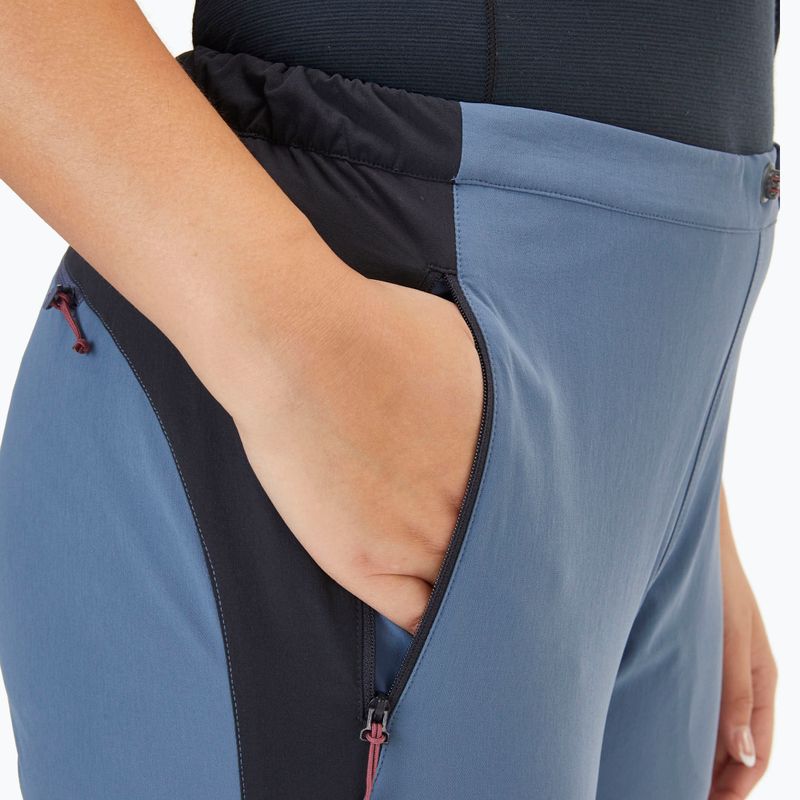 Pantaloni de trekking pentru femei Rab Torque albastru/negru QFU-70 4