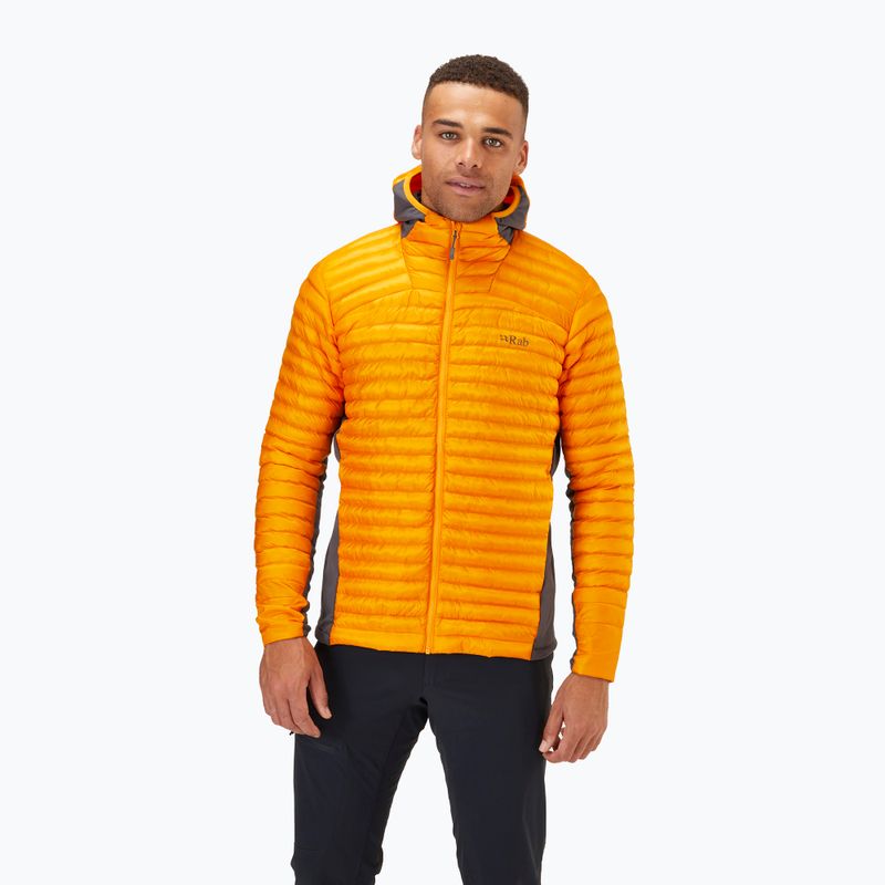 Rab Cirrus Flex 2.0 jachetă hibridă pentru bărbați  portocaliu QIO-68-SUN-SML