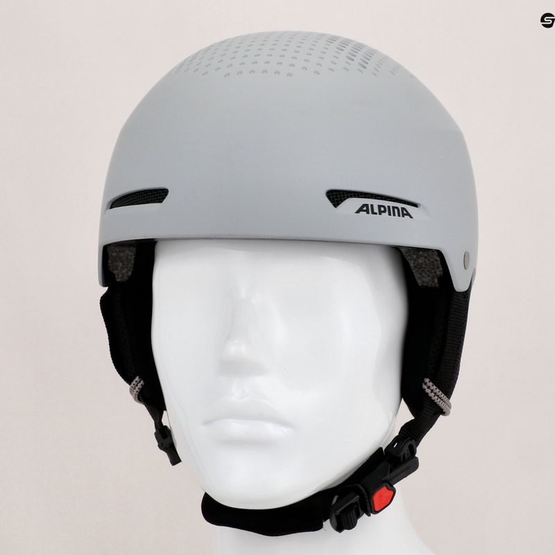 Căști de schi pentru copii Alpina Zupo grey matt 15