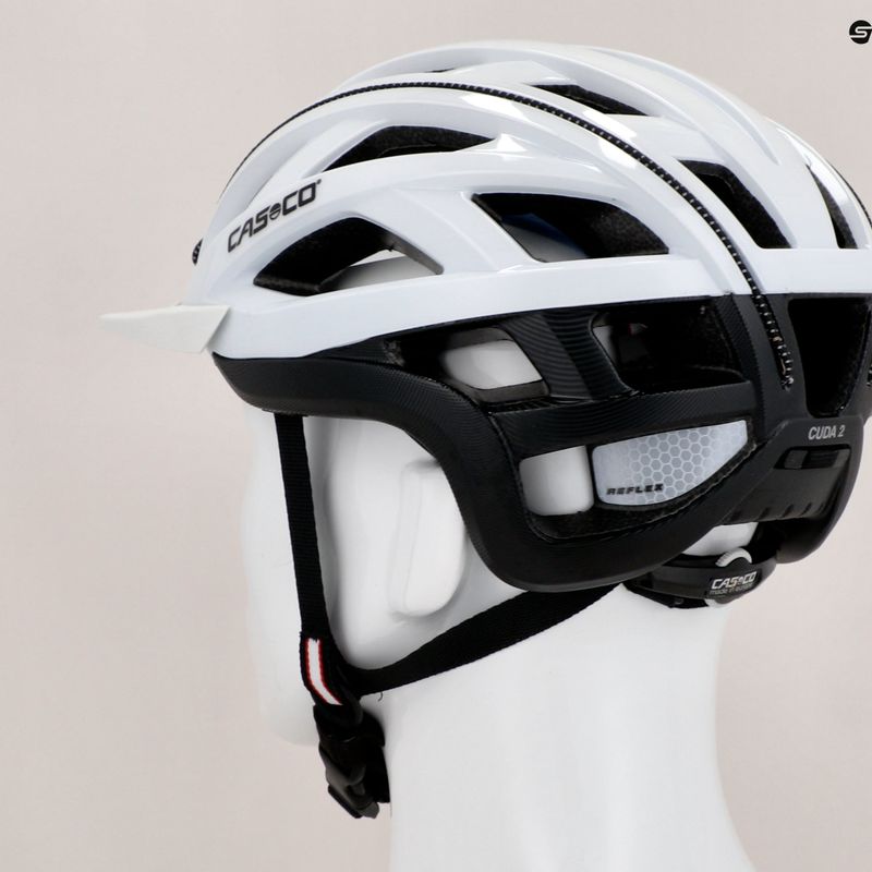 Cască de bicicletă pentru femei CASCO Cuda alb și negru 2 04.1607 9