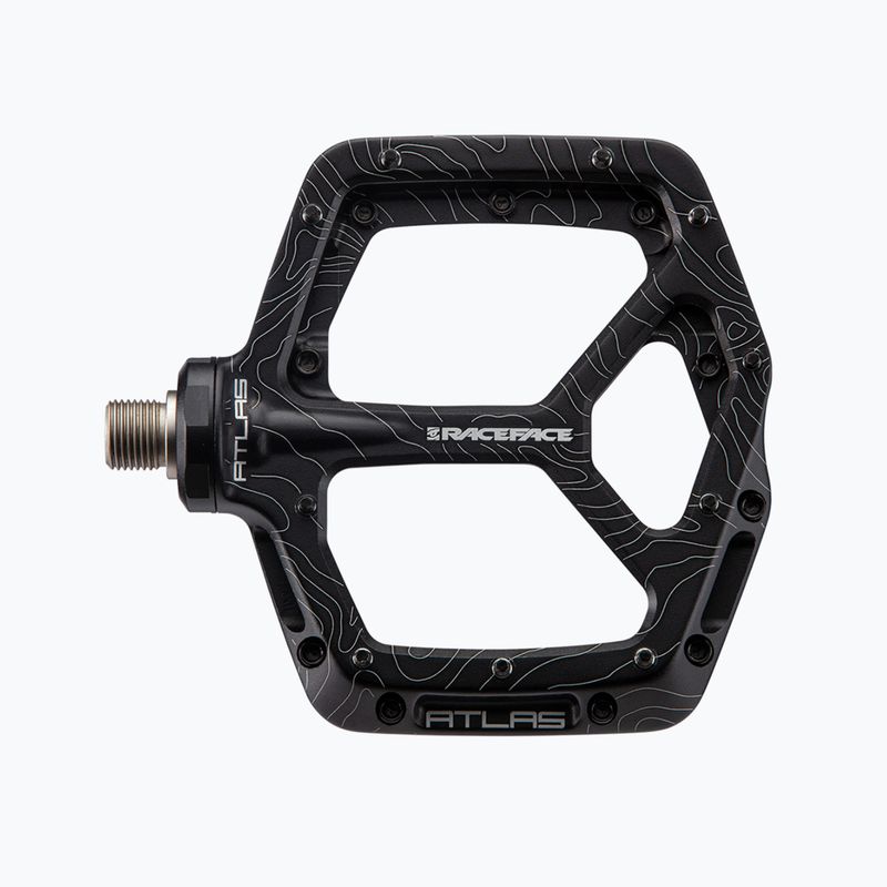 Pedale de bicicletă RACE FACE Atlas negre PD22ATLASBLK 2