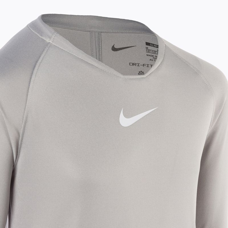 Longsleeve termoactiv pentru copii Nike Dri-FIT Park First Layer pewter grey/white 3