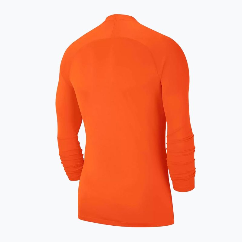 Longsleeve termoactiv pentru copii Nike Dri-FIT Park First Layer safety orange/white 2