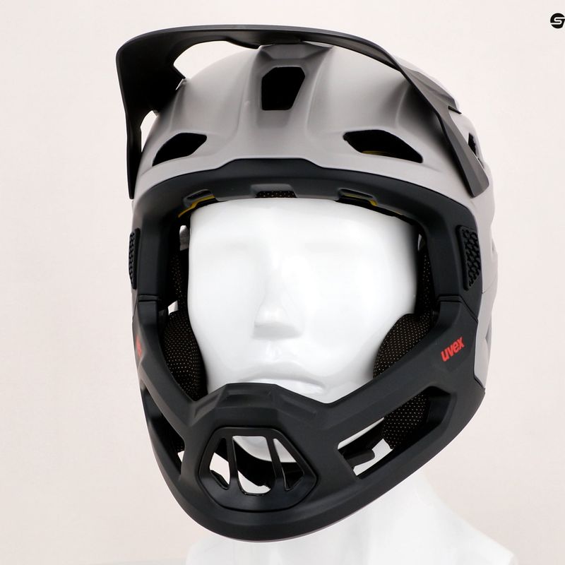 Cască de bicicletă UVEX Revolt MIPS gri-roșu 41/0/0/063/04/15 14