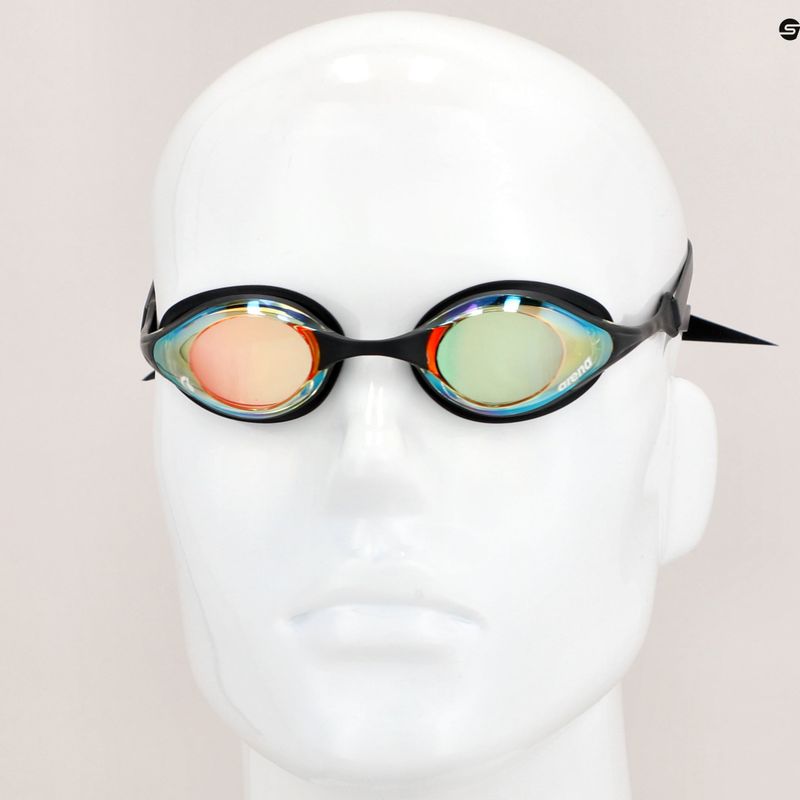 Ochelari de înot Arena Cobra Swipe Mirror galben cupru/negru 004196/350 15