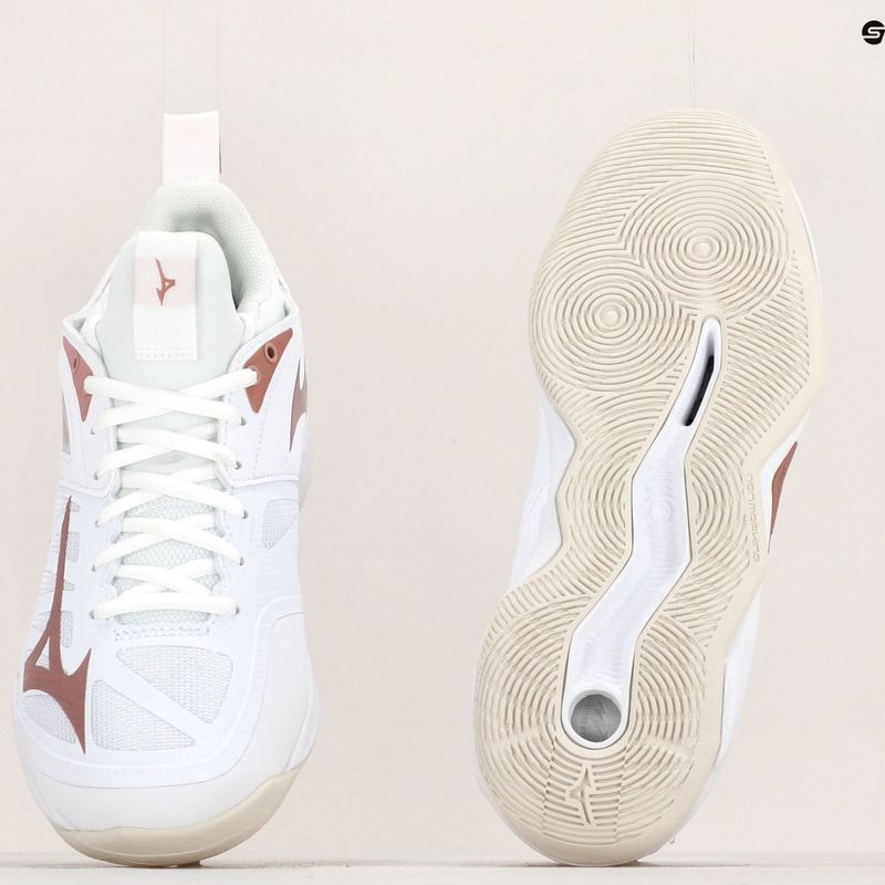 Pantofi de volei pentru femei Mizuno Wave Dimension alb V1GC224036 11