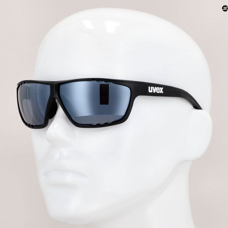 Ochelari de soare UVEX Sportstyle 706 CV negru mat/lipsa de soare argintie 53/2/018/2290 11