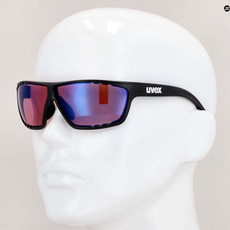 Ochelari de soare UVEX Sportstyle 706 CV negru/oglindă cu oglindă de chihlimbar 53/2/018/2296 11