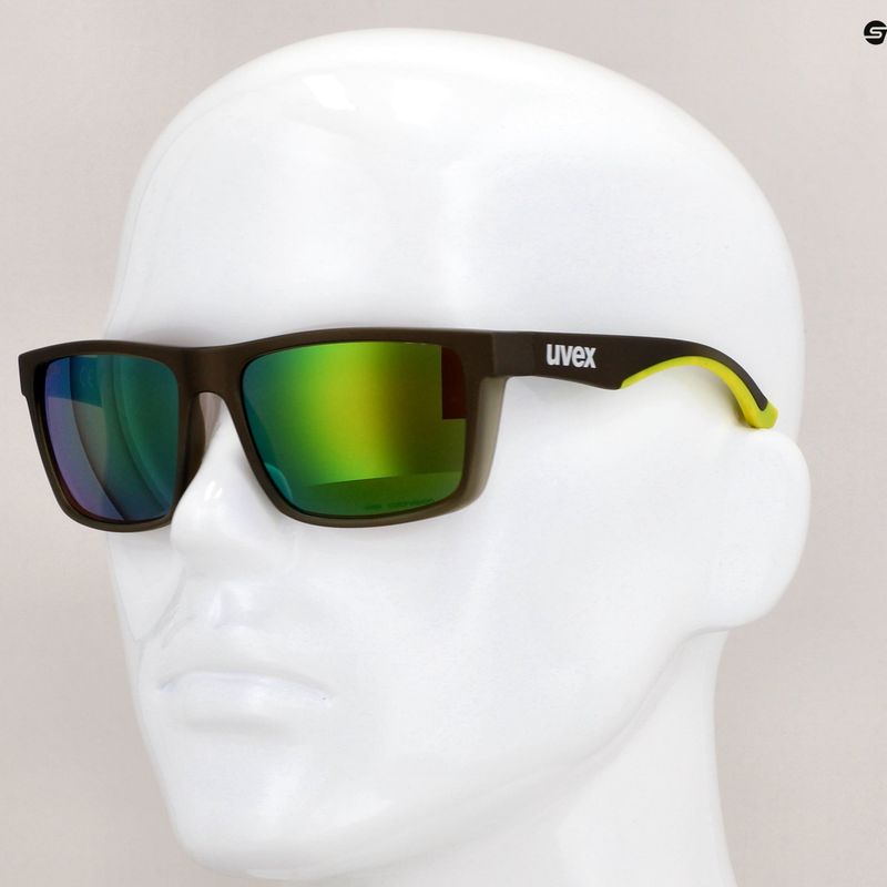 Ochelari de soare Uvex Lgl 50 CV olive mat/verde oglindă 53/3/008/7795 11