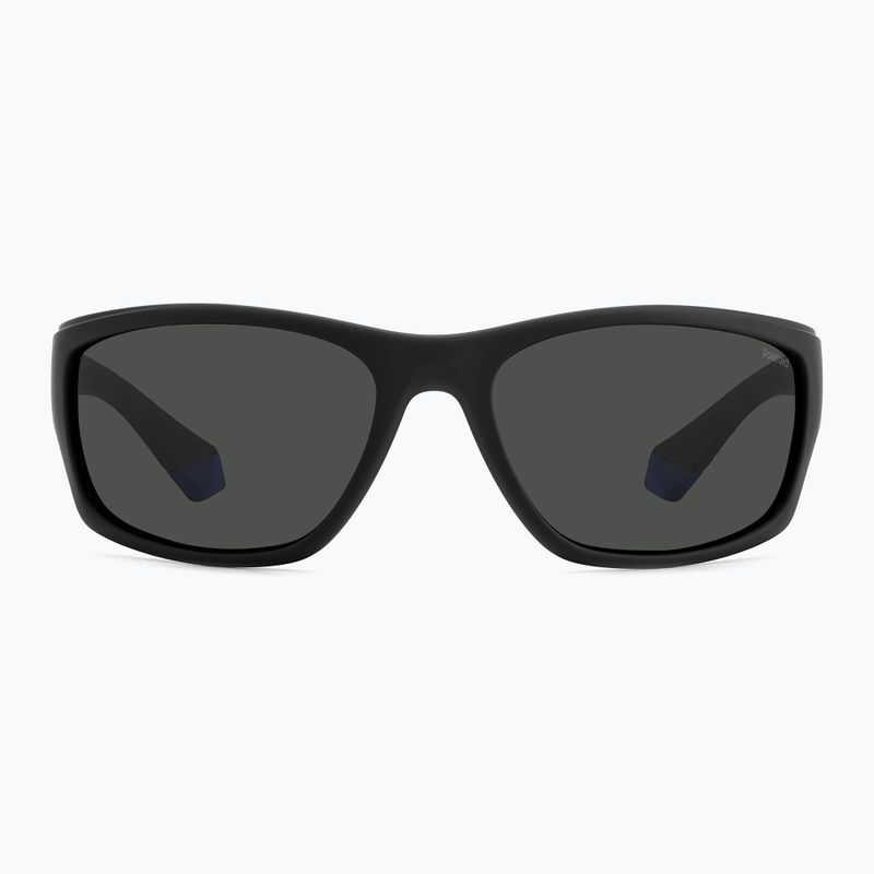 Ochelari de soare pentru bărbați Polaroid PLD 2135/S matte black blue/grey polarized 3