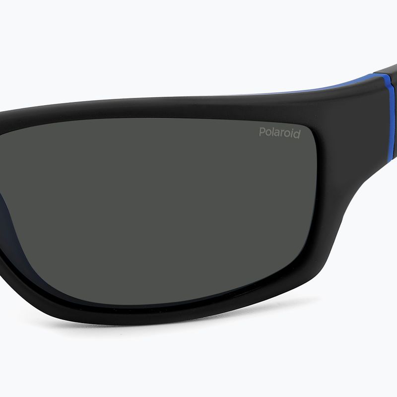 Ochelari de soare pentru bărbați Polaroid PLD 2135/S matte black blue/grey polarized 5