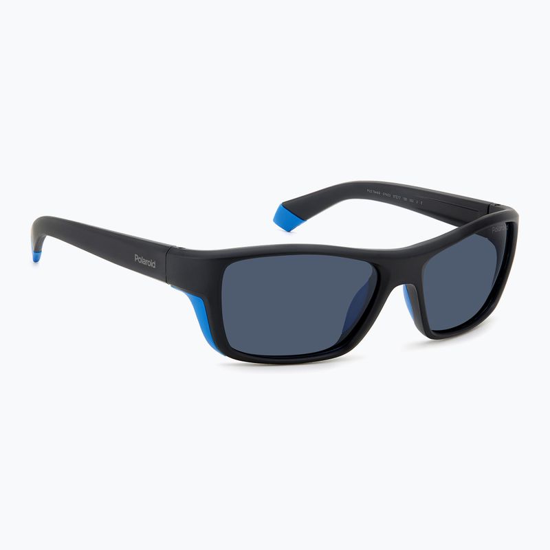 Ochelari de soare pentru bărbați Polaroid PLD 7046/S black azure/blue polarized