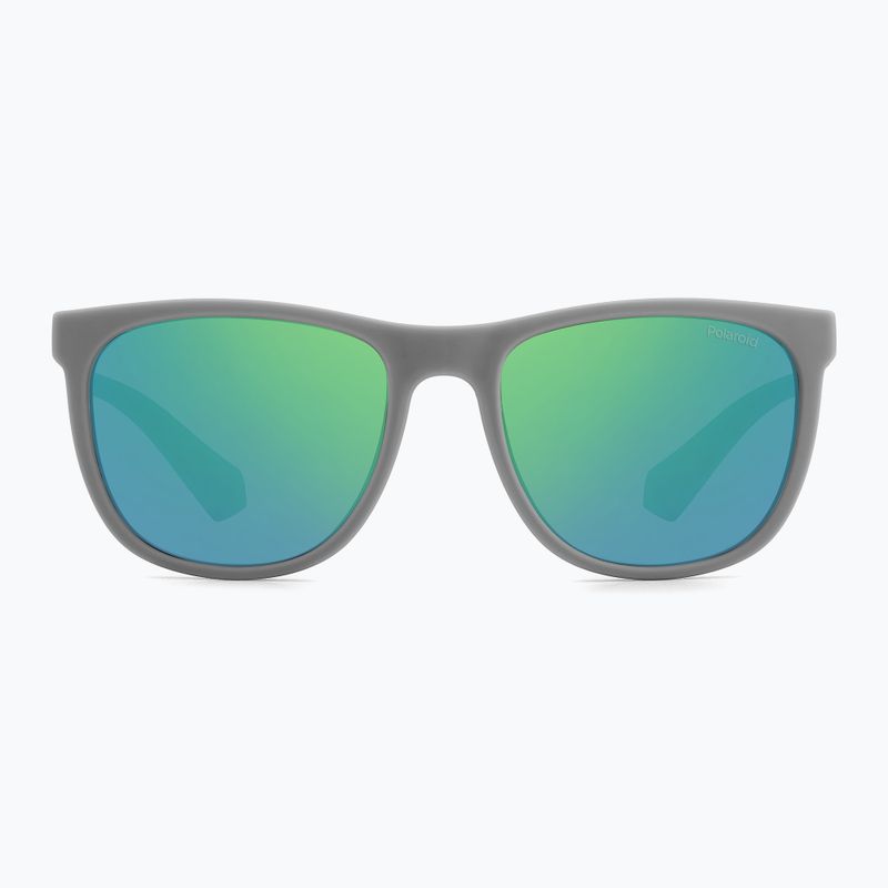 Ochelari de soare polarizați pentru copii Polaroid PLD 8049/S gri-verde/gri-verde oglindă 3