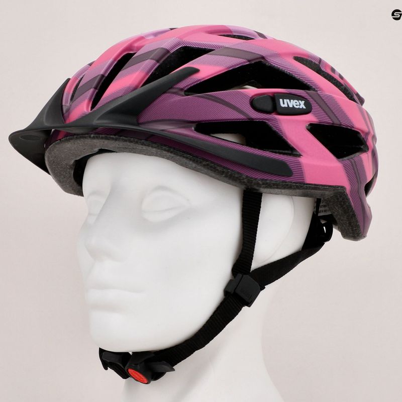 Cască de bicicletă Uvex Air Wing CC negru/roz 41/0/0/048/08/15 12