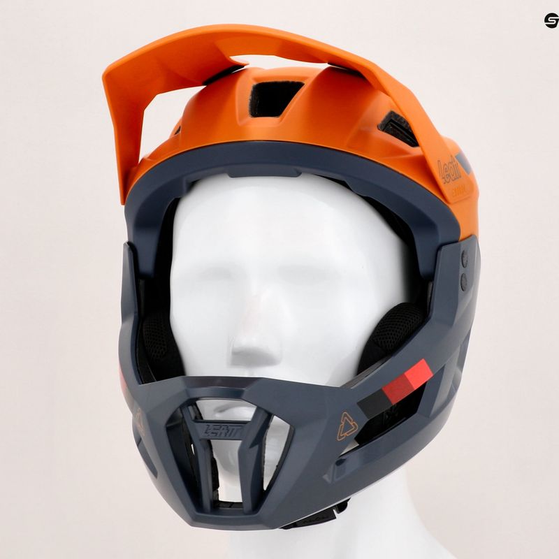 Cască de bicicletă Leatt MTB Enduro 2.0 V23 albastru marin și galben 1023014852 10