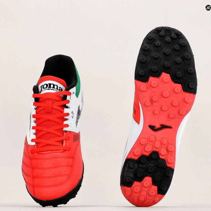 Ghete de fotbal Joma Cancha TF pentru bărbați roșu/alb/verde 11