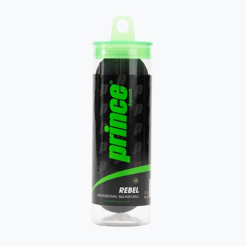 Minge de squash Prince sq.Rebel 3 Ball Tube DY negru 7Q730280