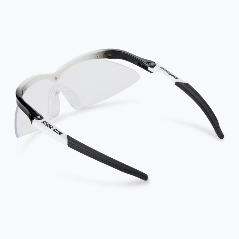 Ochelari de squash Prince Scopa Slim negru/alb 6S823110 5