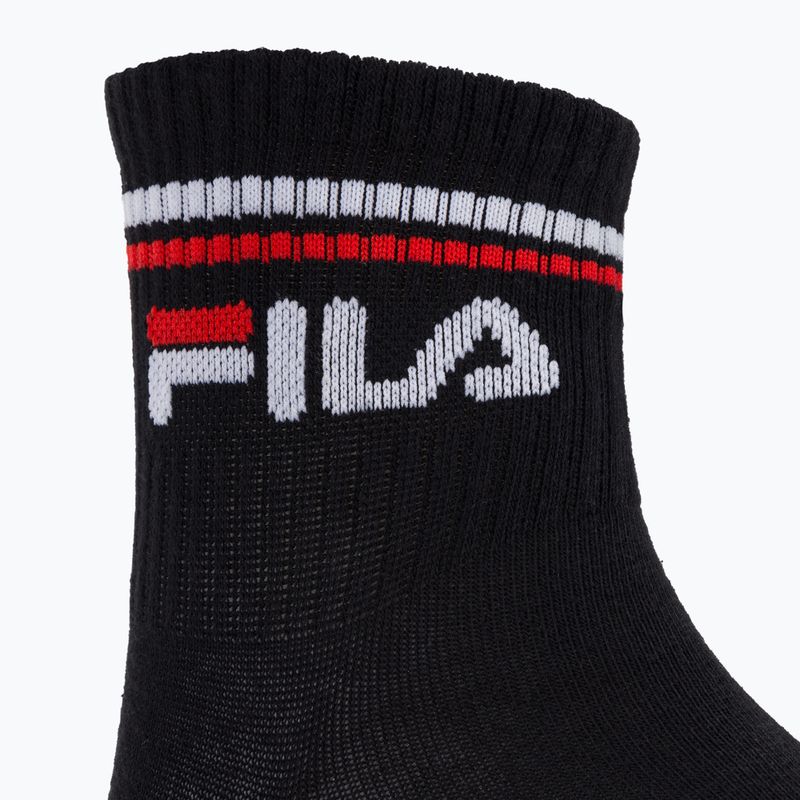 Șosete Fila Unisex Quarter 3 Pack black 4