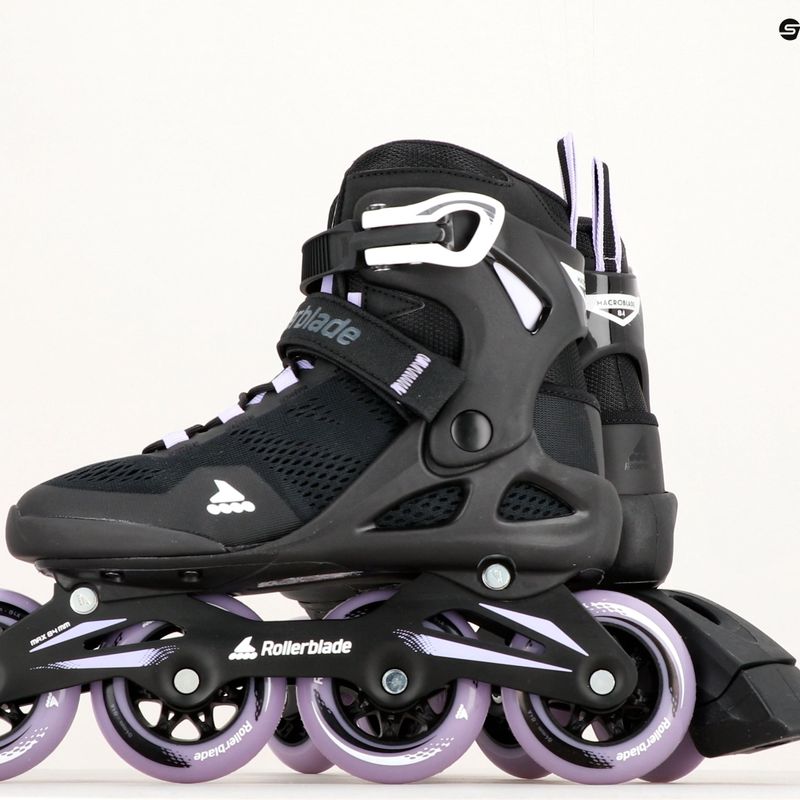 Rollerblade Macroblade 84 patine cu role pentru femei negru și violet 07370900 19