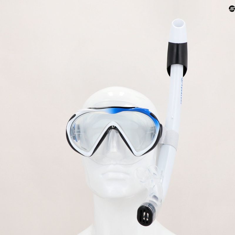 Set de snorkelling Aqualung Compass negru și alb SR4110109XL 17