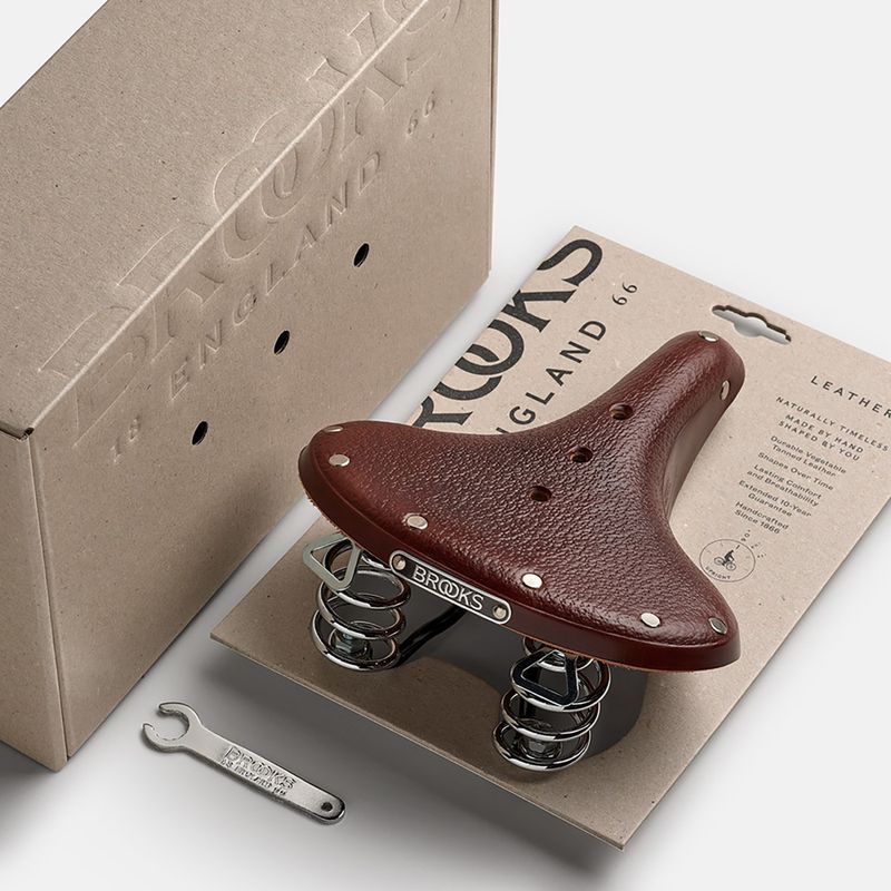 Șa de bicicletă Brooks England B67 Short brown 8