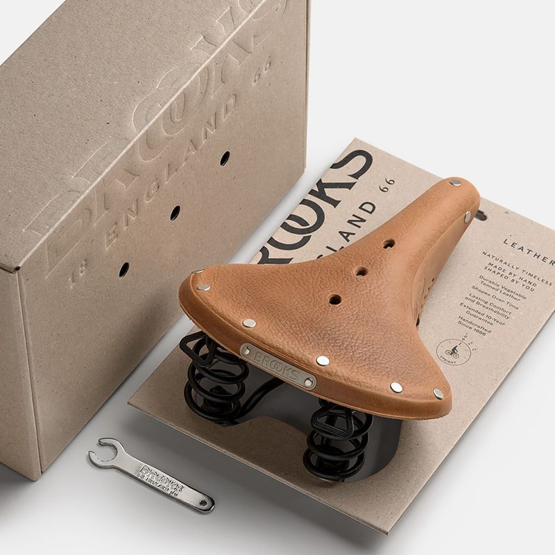 Șa de bicicletă Brooks England B67 Softened dark tan 8