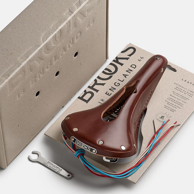 Șa de bicicletă Brooks England B17 Narrow Carved brown 8