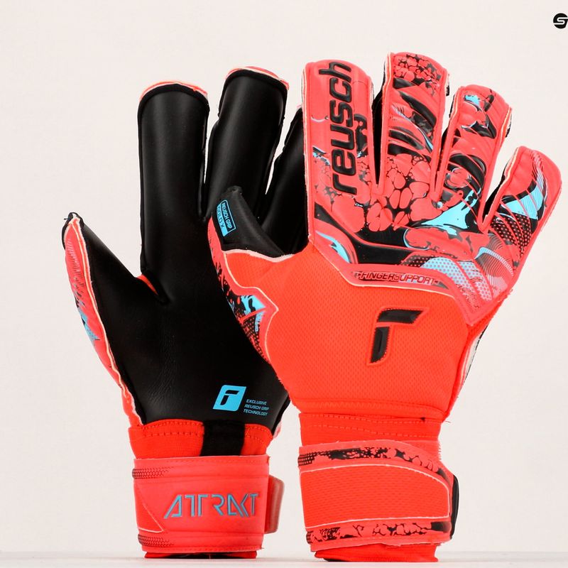 Mănuși de portar Reusch Attrakt Gold X Evolution Cut Finger Support roșu 5370950-3333 9