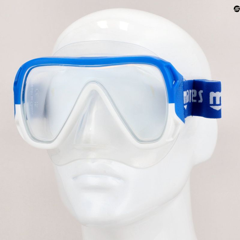 Mască de snorkeling Mares Keewee transparent și albastru 411075 9