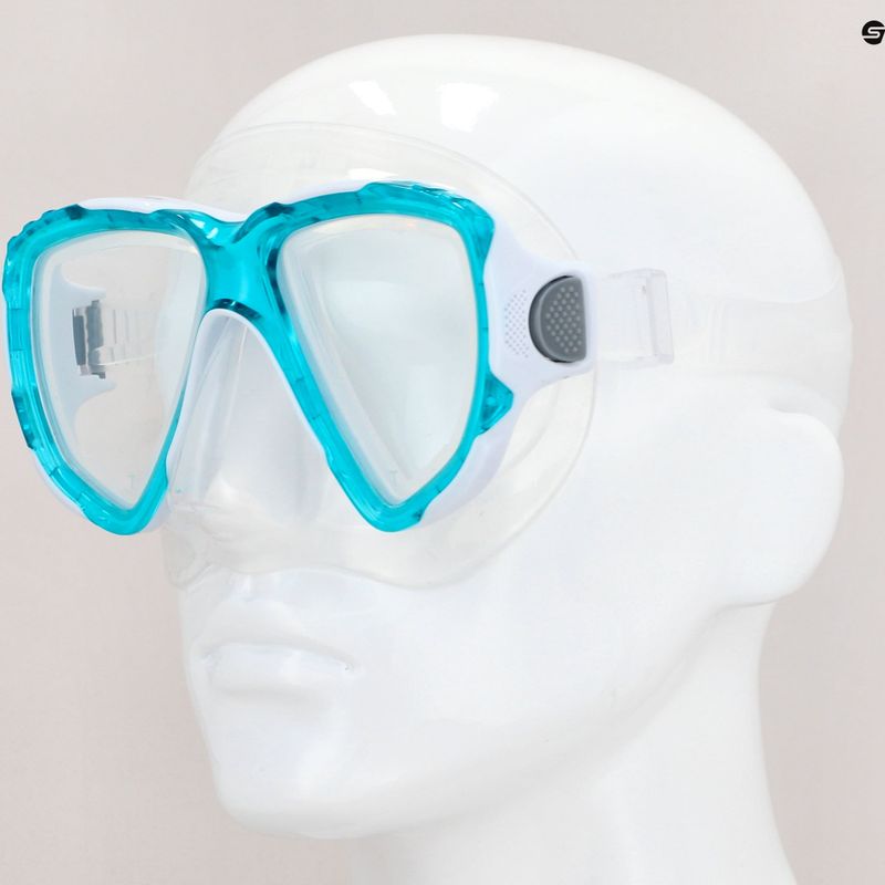 Mares Trygon mască de snorkelling albastru clar 411262 8