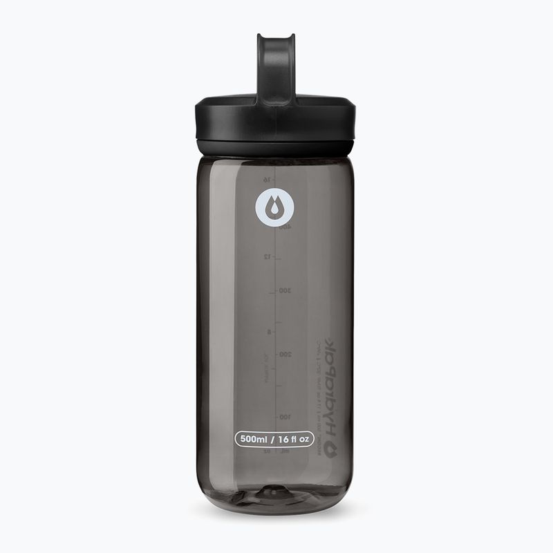 Sticlă turistică HydraPak RECON™ Clip & Carry 500 ml charcoal grey