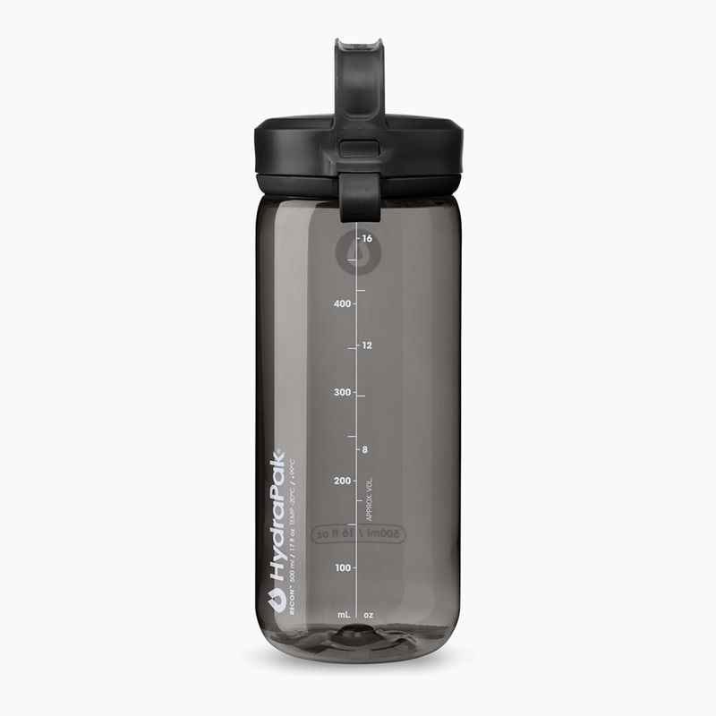 Sticlă turistică HydraPak RECON™ Clip & Carry 500 ml charcoal grey 2