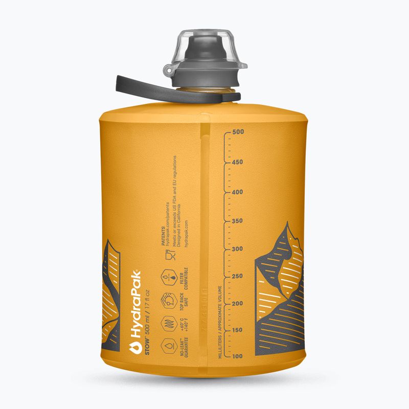 Sticlă de drumeții HydraPak Stow 500 ml golden yellow 2