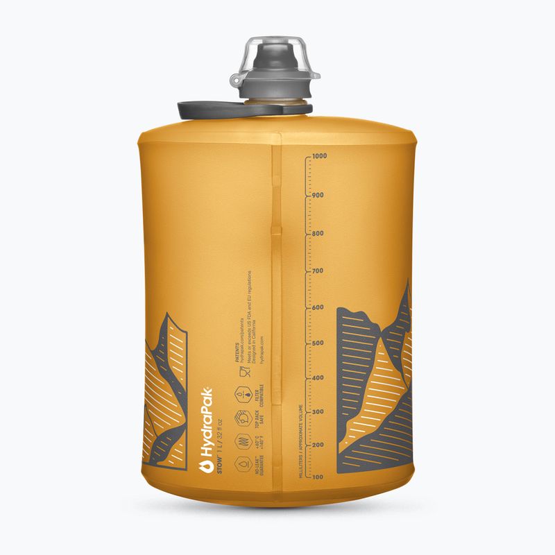 Sticlă de drumeții HydraPak Stow 1000 ml golden yellow 2