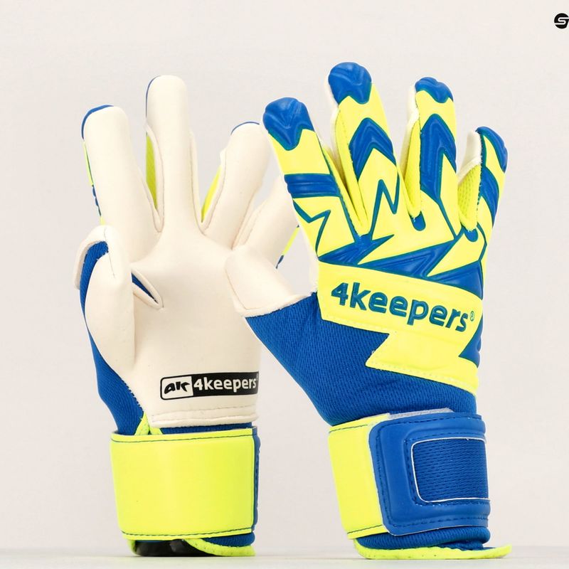 Mănuși de portar pentru copii 4Keepers Equip Breeze Nc Jr albastru-verzi EQUIPBRNCJR 8
