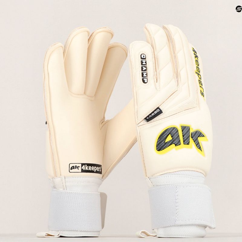Mănuși de portar 4keepers Champ Carbo V RF Strap albe 11