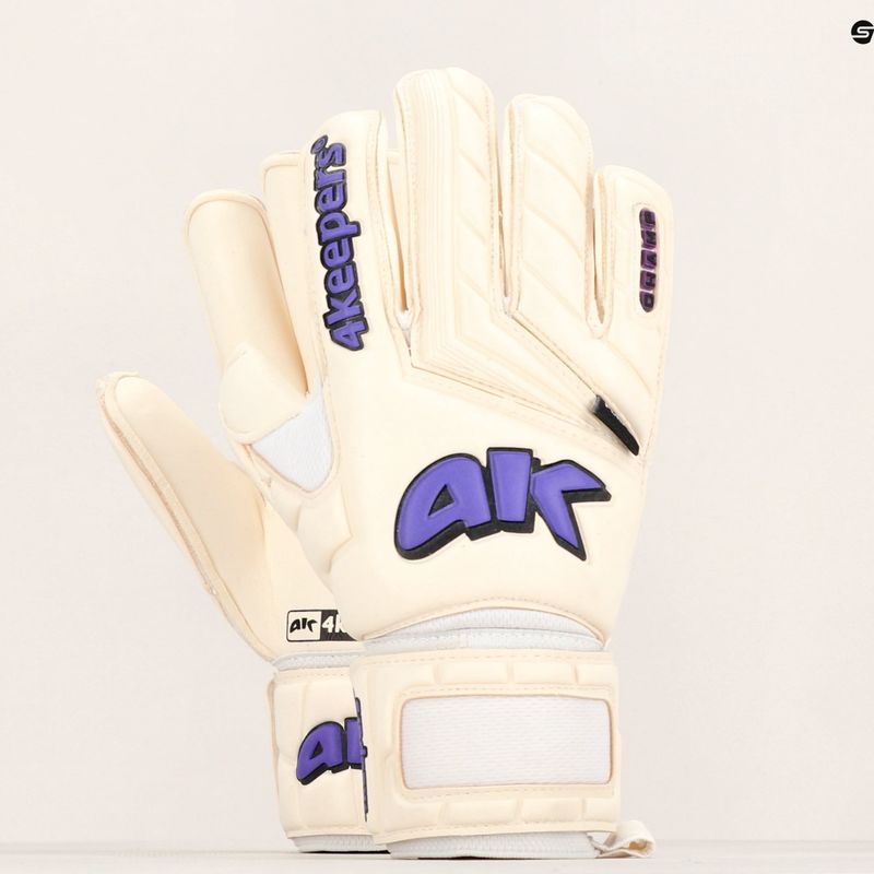 Mănuși de portar 4keepers Champ Purple V Rf alb-move 11
