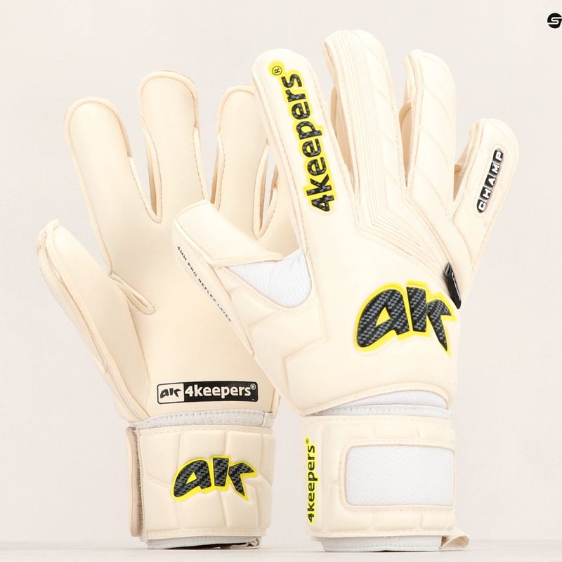 Mănuși de portar 4keepers Champ Carbo V Hb albe 11
