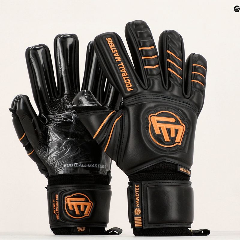 Football Masters Full Contact NC v4.0 mănuși de portar pentru copii negru 1240 6