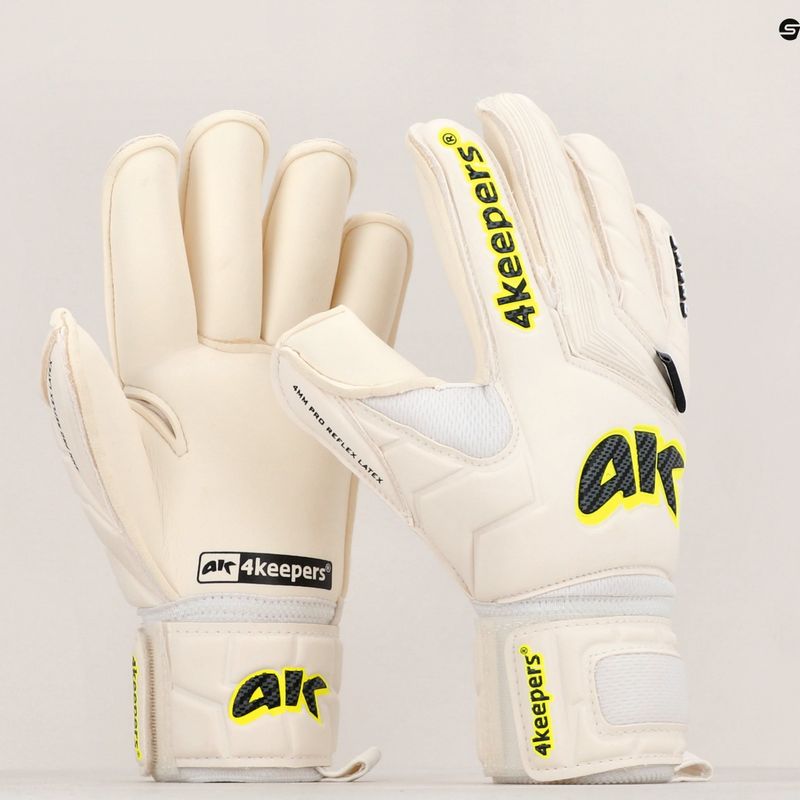 Mănuși de portar pentru copii 4keepers Champ Carbo V RF albe 11