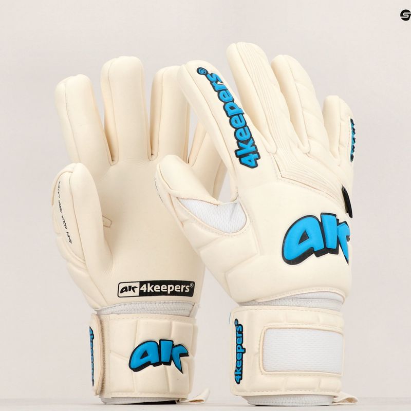 Mănuși de portar 4keepers Champ Aqua V Nc alb-albastre 11
